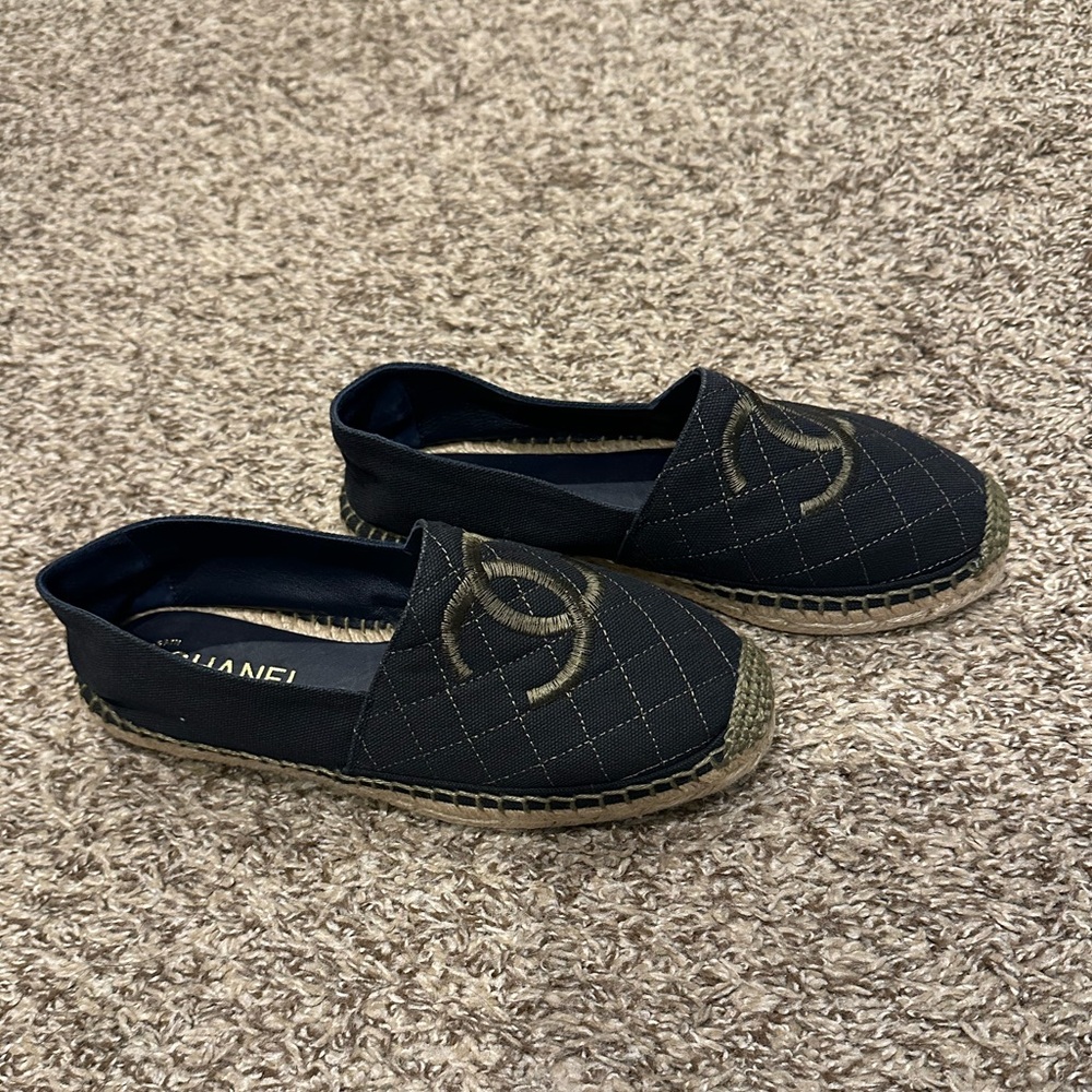 *Brand New*Chanel fabric espadrilles